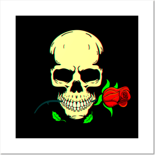 Skull N Roses 3D Posters and Art